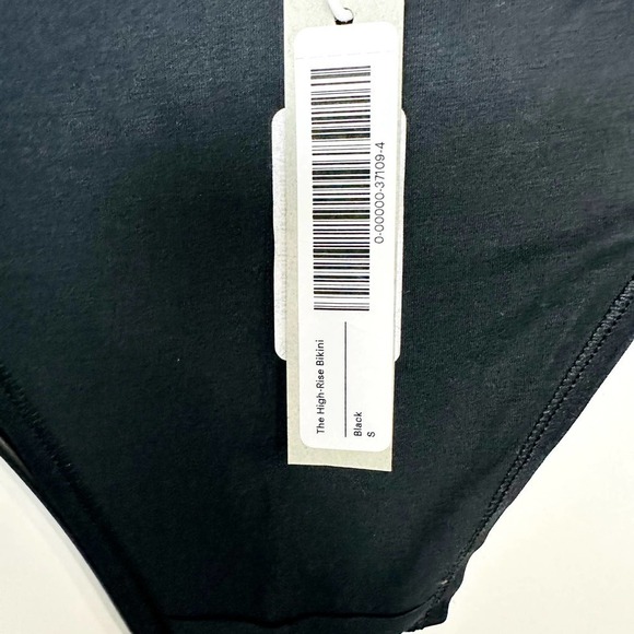 Everlane NWT The High Rise Cheeky Casual Bikini Panty Undies Black Size Small - Picture 4 of 4